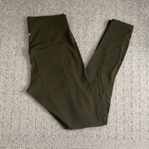 Lululemon align HR tight 28” NWOT - olive - SZ 8